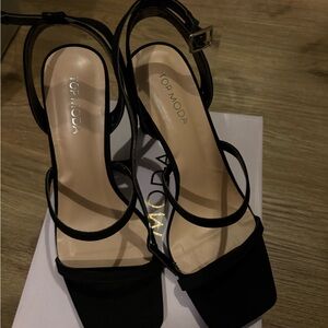 TOP Moda Elegant Black Heels